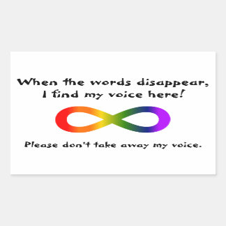 Don't Take Away My Voice Neurodiversity Sticker