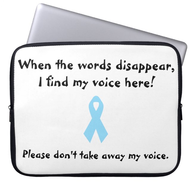 Don't Take Away My Voice Selective Mutism Laptop Sleeve (Front)