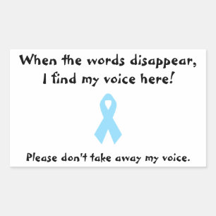 Don't Take Away My Voice Selective Mutism Sticker
