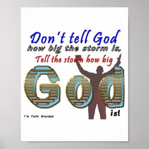 Dont Tell God How Big Your Is  Poster