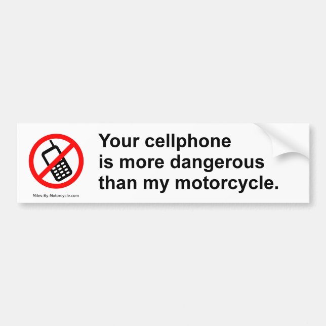 Don't Text and Drive. Bumper Sticker (Front)