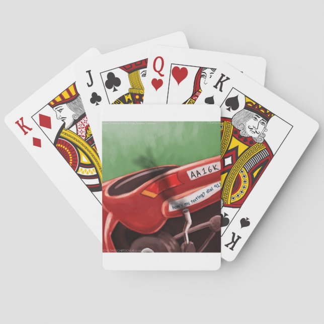 Dont Text & Drive Rick London Funny Playing Cards (Back)