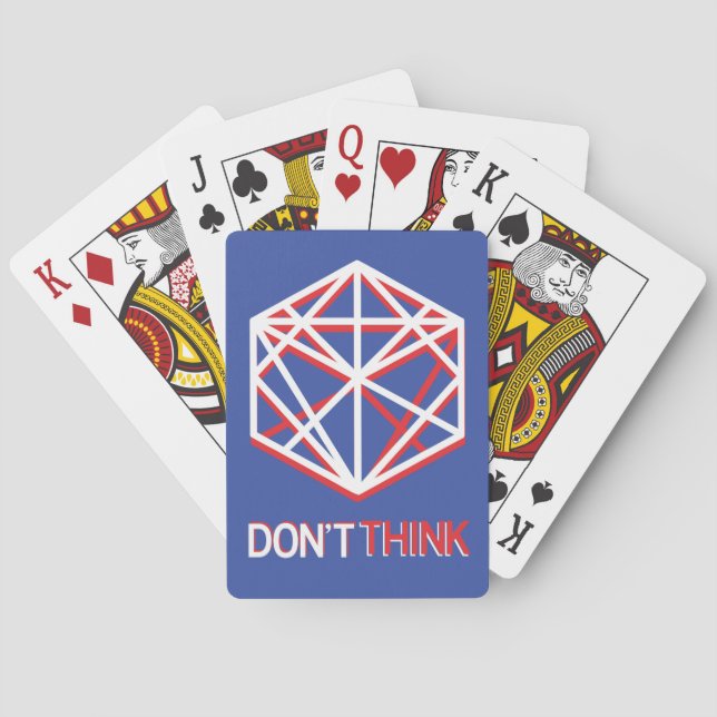 Don't Think Playing Cards (Back)