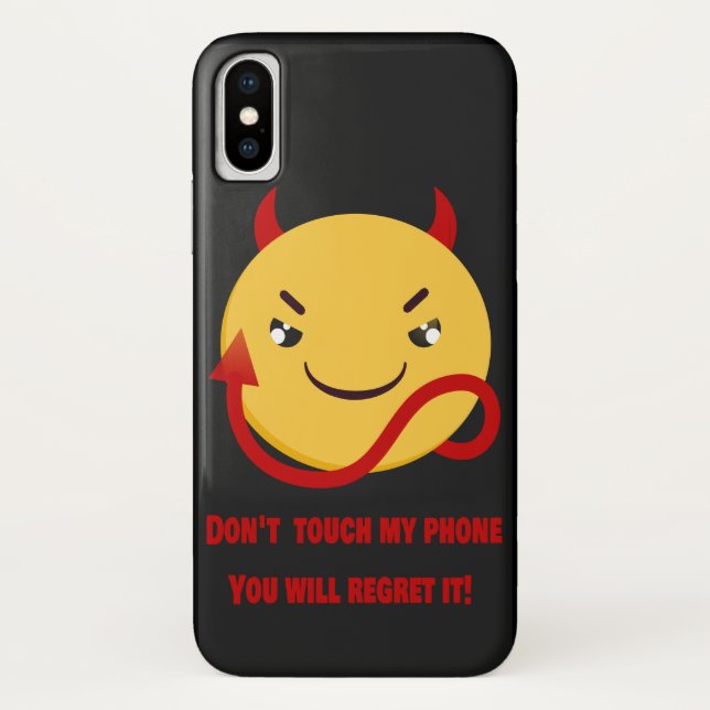 Don't Touch Case-Mate Barely iPhone X Case (Back)