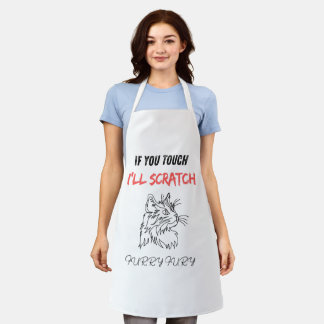 Don't touch, I'll scratch! Apron