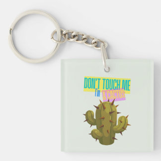 Don't Touch Me, I'm A Cactus Keychain