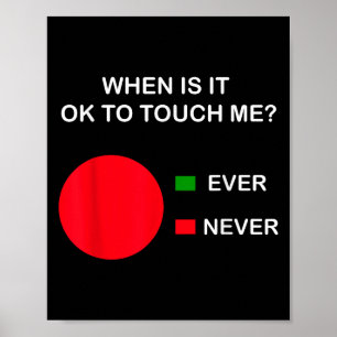 Don't Touch Me - Never Touch Me Circle Graph Intro Poster