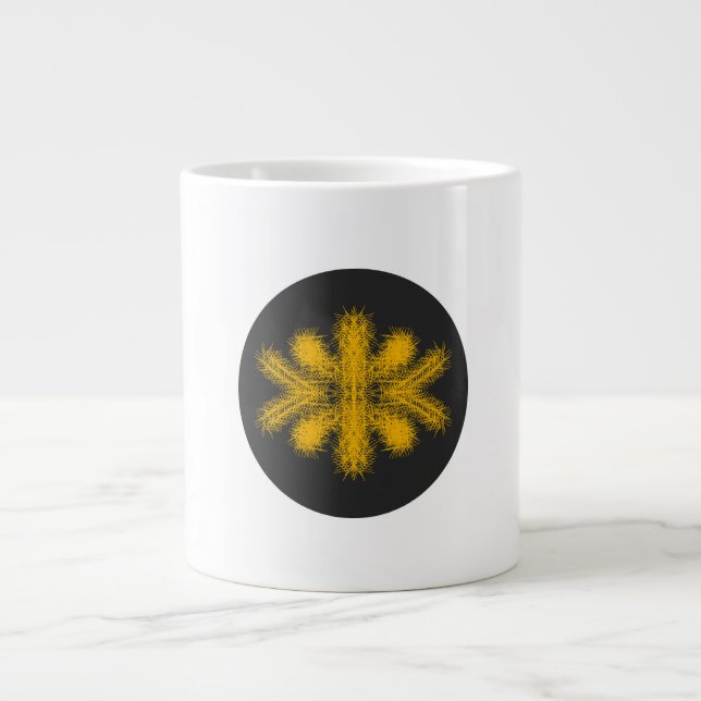 Don't Touch Me | Silent ASMR Art Large Coffee Mug (Front)