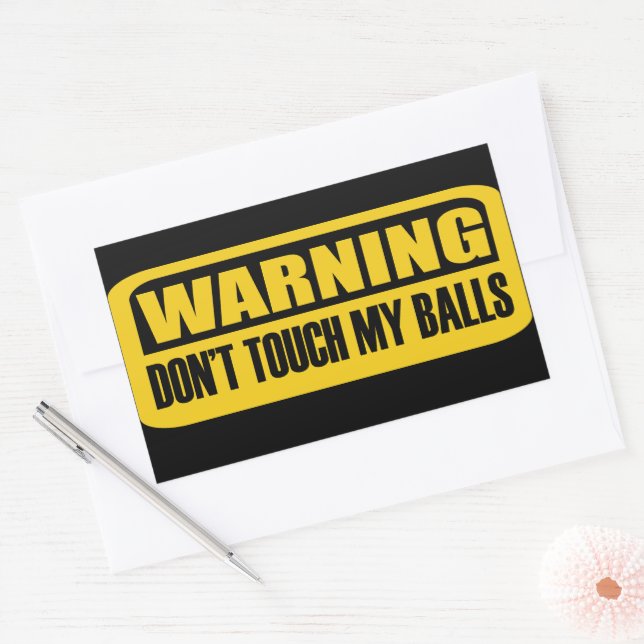 don't touch my balls sticker (Envelope)