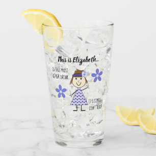 Don't touch my drink with stick figure and name glass