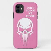 Don't touch my phone pink Funda para iPhone / iPad