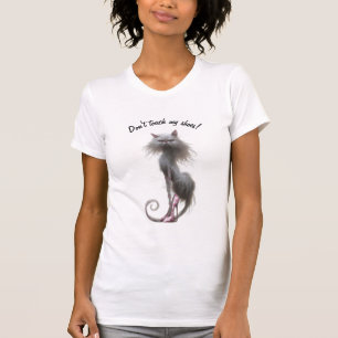 Don't Touch My Shoes Cat T-Shirt