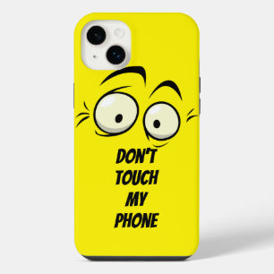 Don't Touch Phone  Yellow iPad Case & Skin
