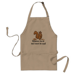 Don't Touch The Nuts Funny Squirrel Standard Apron