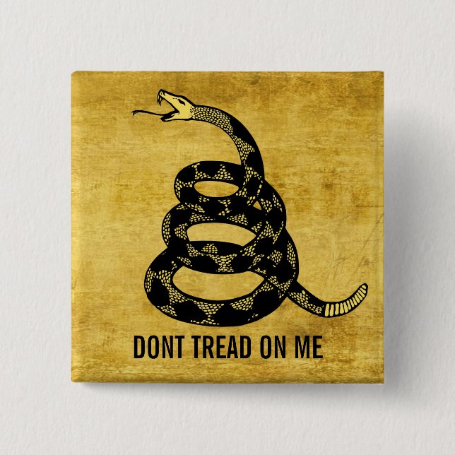 Don't Tread Me Customizable Button (Front)