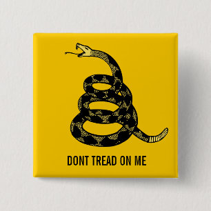 Don't Tread Me Customizable Button