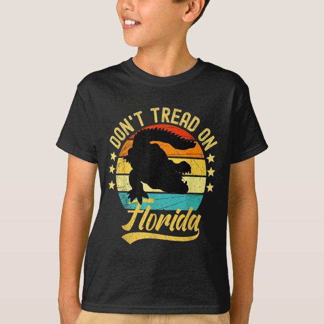 Don't Tread On Florida Alligator  T-Shirt (Front)