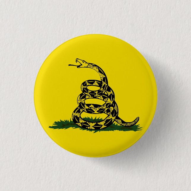 Don't Tread On Me 1 Inch Round Button (Front)