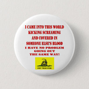 DON'T TREAD ON ME 2 INCH ROUND BUTTON