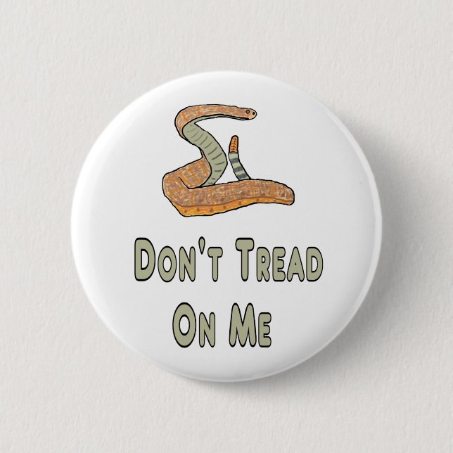 Don't Tread On Me 2 Inch Round Button (Front)