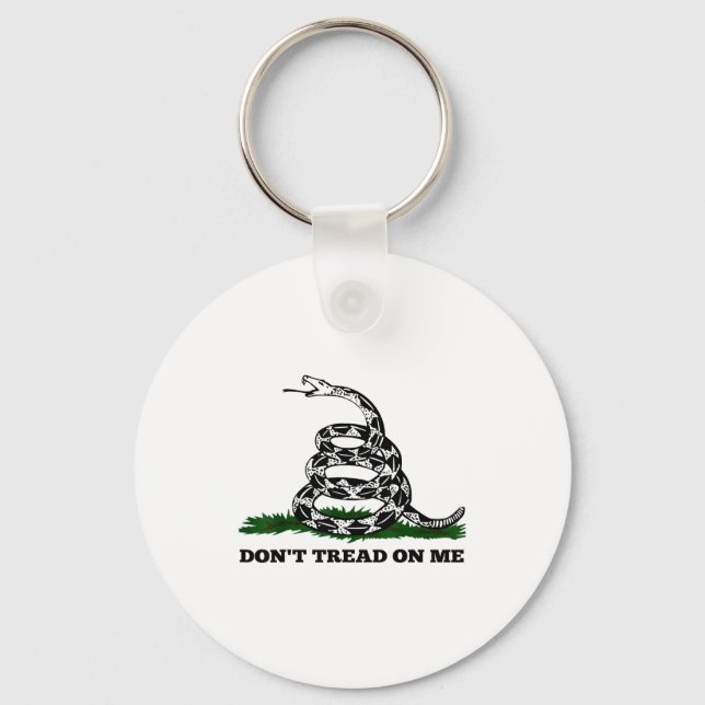 Don't Tread On Me 2nd Amendment Patriotic New Nove Keychain (Front)