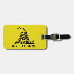 DON'T TREAD ON ME 2ND AMENDMENT UNITED STATES LUGGAGE TAG