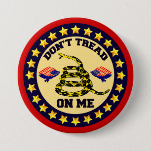 Don't Tread On Me 3 Inch Round Button