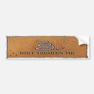 dont tread on me banner bumper sticker