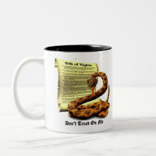 Don't Tread On Me Bill of Rights Two-Tone Coffee Mug