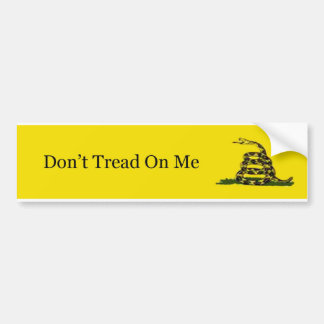 don't tread on me bumper sticker