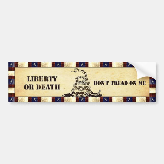 Don't Tread on me Bumper Sticker (Front)