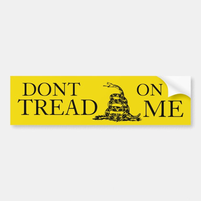 Dont Tread On Me bumper sticker (Front)