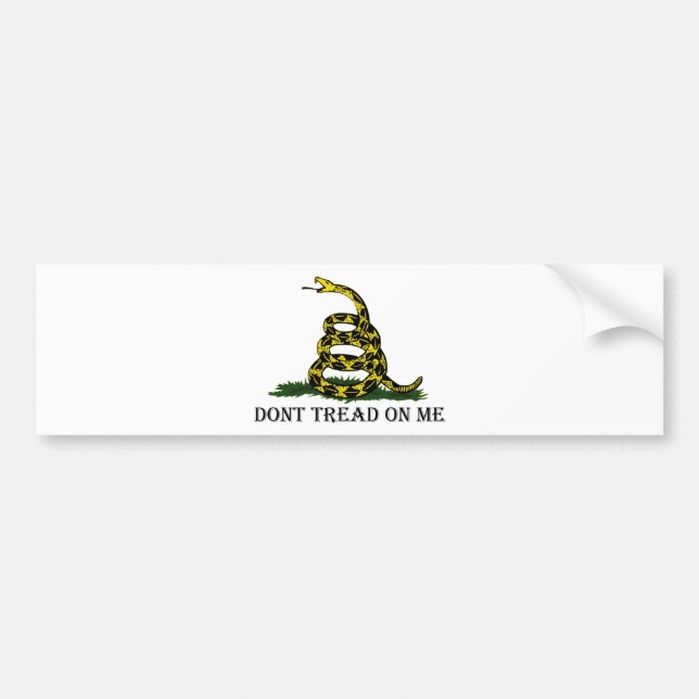 Dont Tread On Me Bumper Sticker (Front)