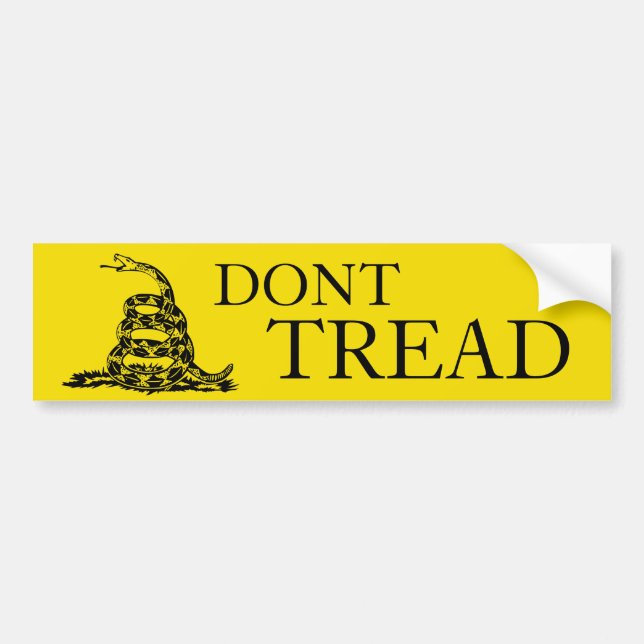 Dont Tread On Me bumper sticker (Front)