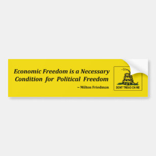 Don't tread on me bumper sticker