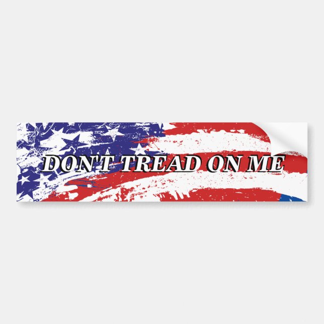 Don't tread on me - Bumper Sticker (Front)