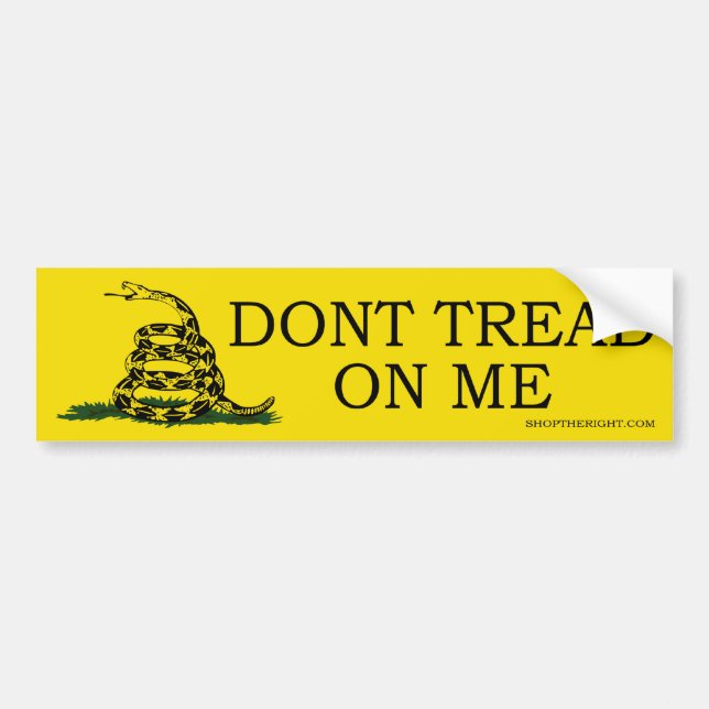 Don't Tread On Me Bumper Sticker (Front)