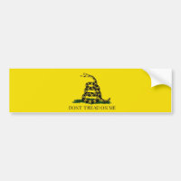 Don't Tread On Me Bumpersticker Gadsden Flag