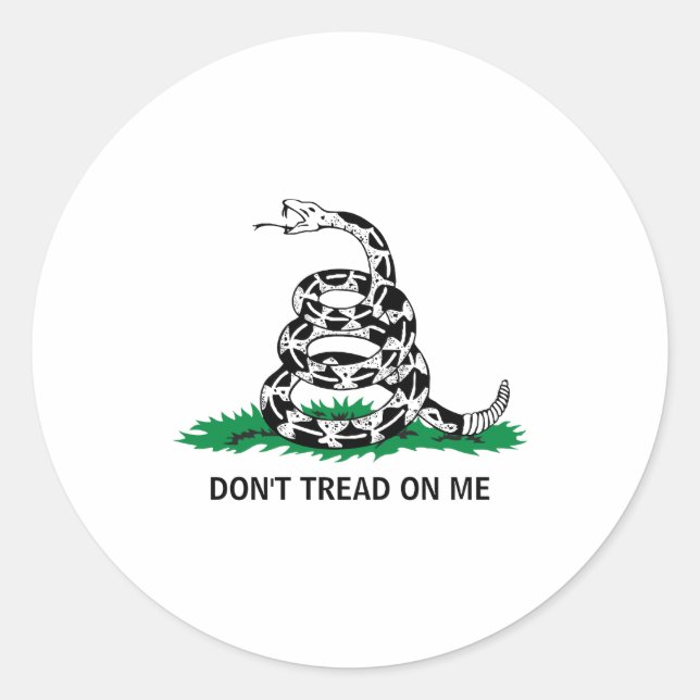Dont Tread On Me  Classic Round Sticker (Front)