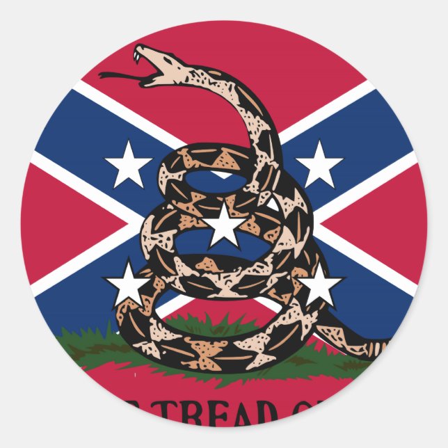 Don't Tread On Me Classic Round Sticker (Front)