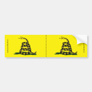 Don't Tread On Me Double Bumper Sticker