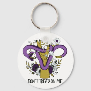 Don't Tread On Me Feminist Keychain