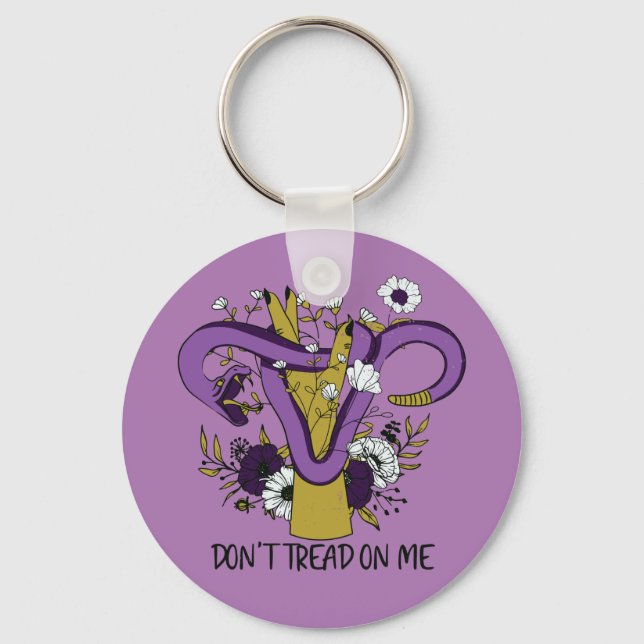 Dont Tread On Me Feminist Keychain (Front)