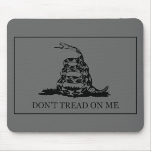 Don't Tread On Me Flag -- Grey Mouse Pad