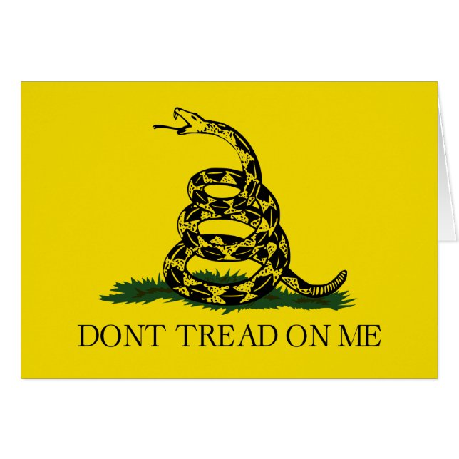Don't Tread on Me Gadsden flag (Front Horizontal)