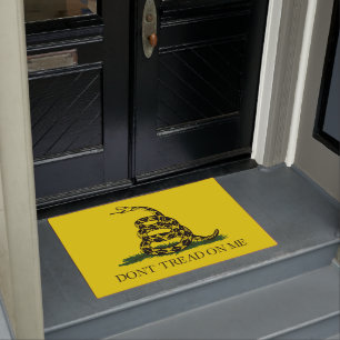 Don't Tread on Me Gadsden flag Doormat