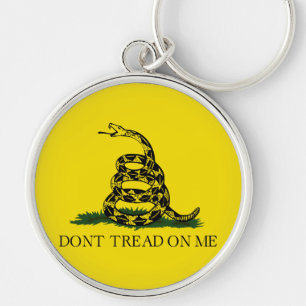 Don't Tread on Me Gadsden flag Keychain