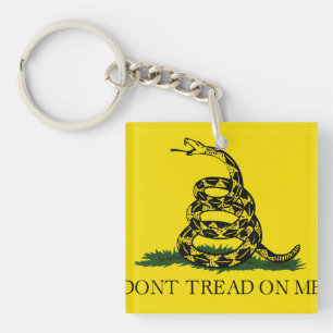 Don't Tread on Me Gadsden flag Keychain