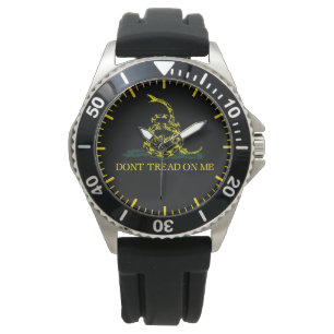 Don't Tread On Me Gadsden Flag Men's Watch