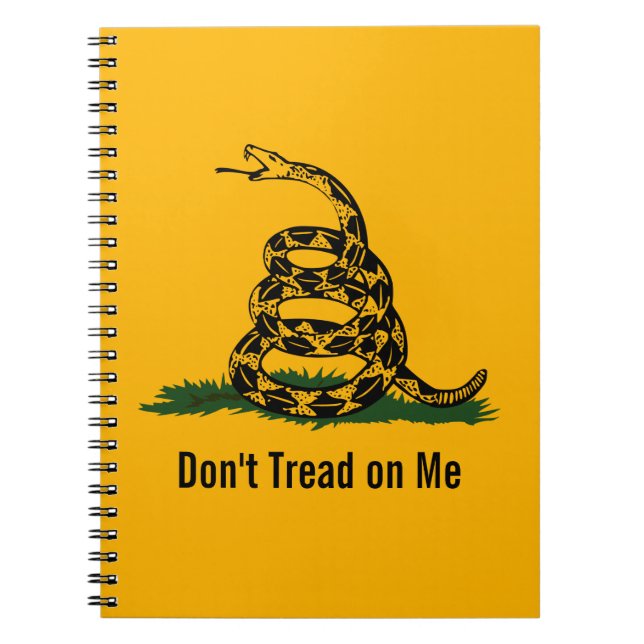 Don't Tread On Me Gadsden Flag Notebook (Front)